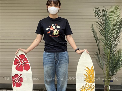 Ván lướt sóng decor Summer cao 90cm [Gỗ dày - chuẩn đẹp] VLS-11